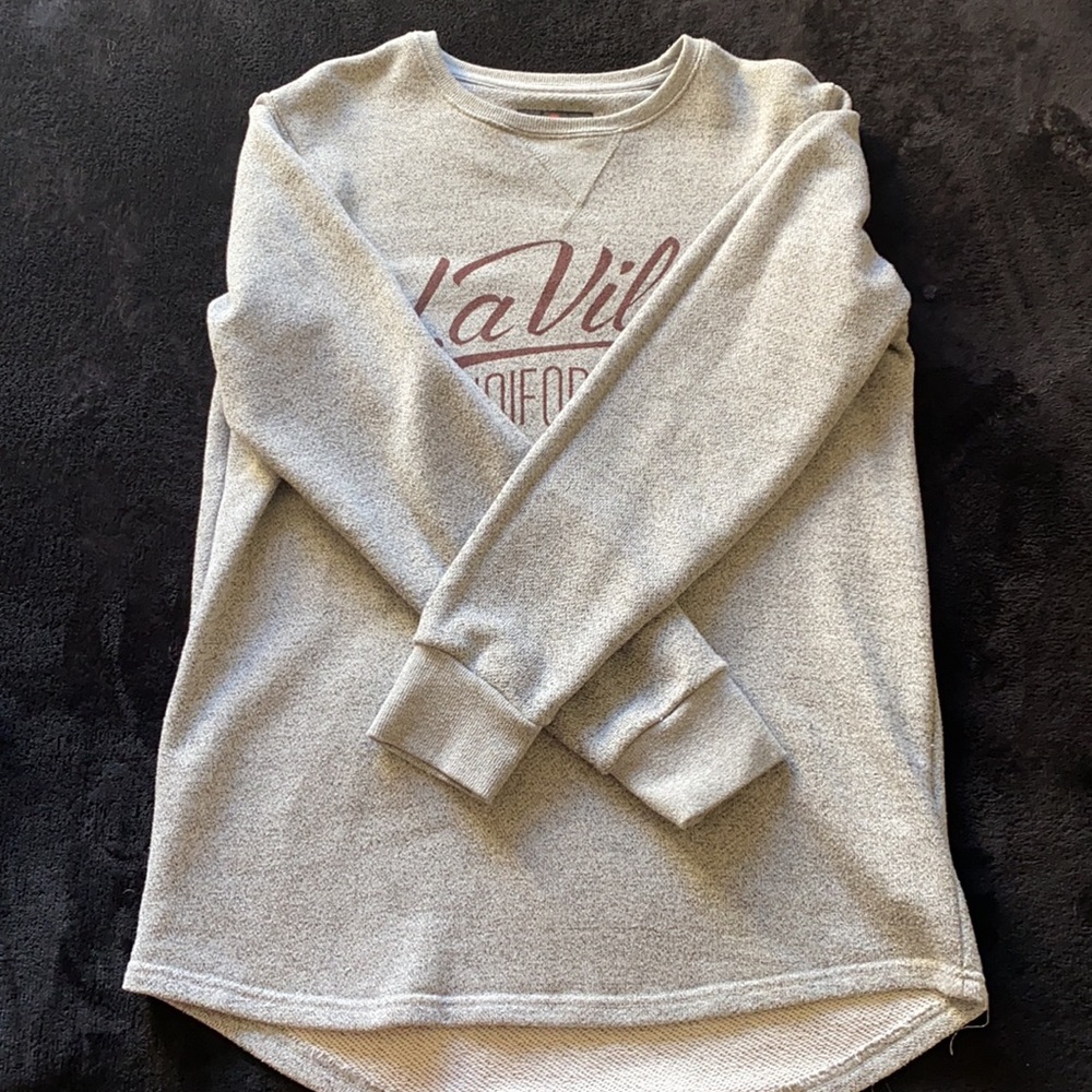 Cotton On Mens Graphic Print Fleece Jumper/ Pullover Grey Medium Pre Owned EC - Picture 7 of 8